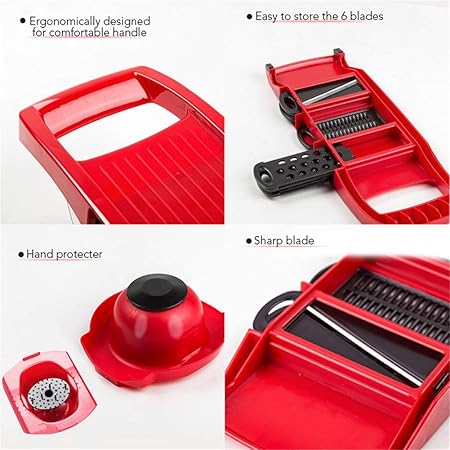 Multi-Functional 10-in-1 Mandoline Vegetable Slicer