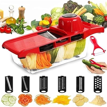 Multi-Functional 10-in-1 Mandoline Vegetable Slicer
