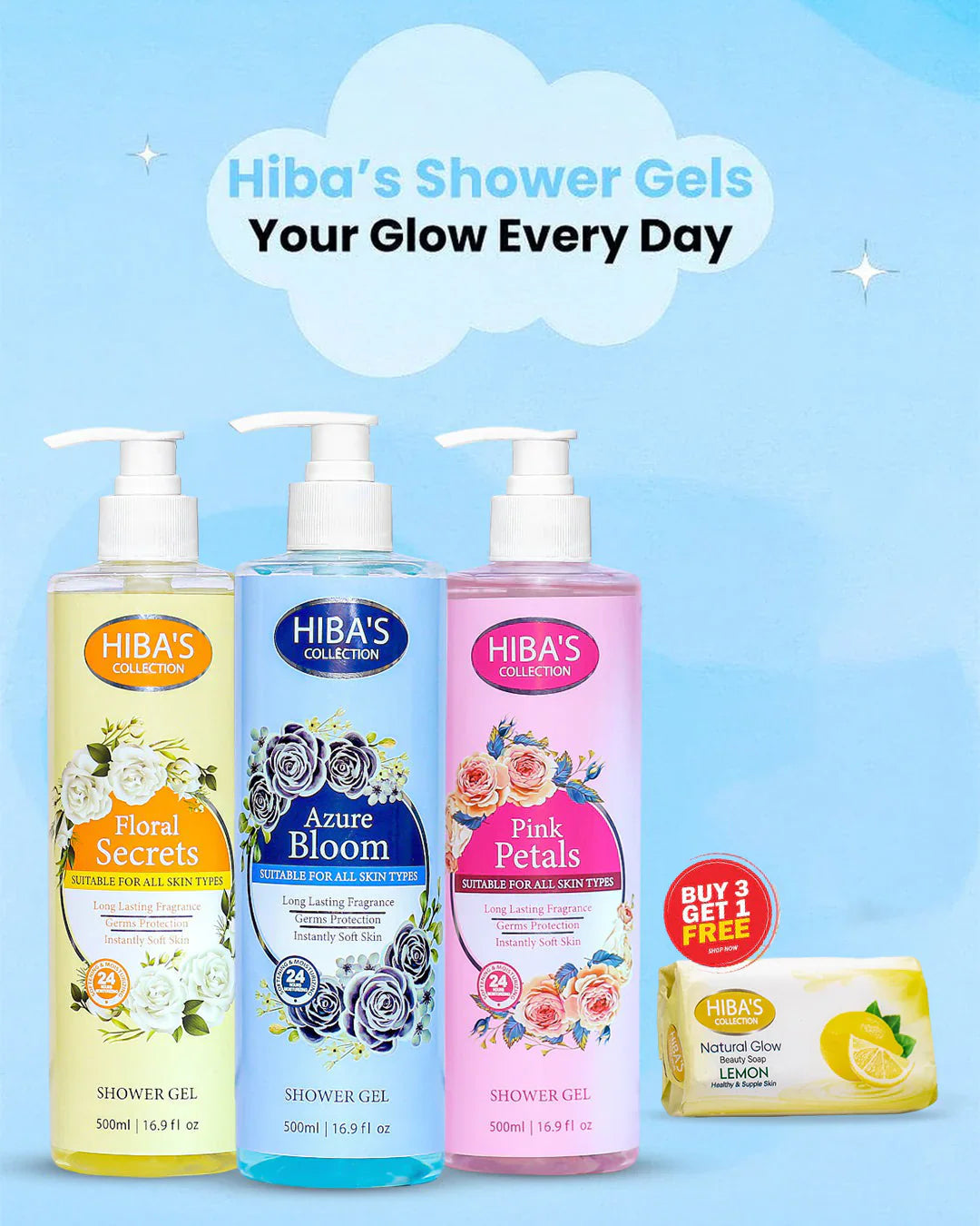 Shower Glow Pack (3+1)